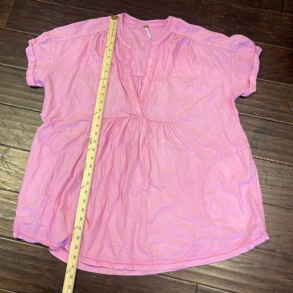 Free people linen viscose tunic top